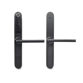   Okos zár ujjlenyomat olvasó intelligens zár matt fekete Bluetooth 