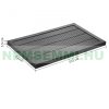 Solar shower outlet WPC 101x63x5.5 cm non-slip grid for garden shower in anthracite color