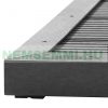 Solar shower outlet WPC 101x63x5.5 cm non-slip grid for garden shower in anthracite color