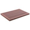 Solar shower outlet WPC 101x63x5.5 cm non-slip grid for garden shower