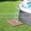 Solar shower outlet WPC 101x63x5.5 cm non-slip grid for garden shower