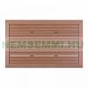 Solar shower outlet WPC 101x63x5.5 cm non-slip grid for garden shower