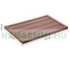 Solar shower outlet WPC 101x63x5.5 cm non-slip grid for garden shower