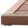Solar shower outlet WPC 101x63x5.5 cm non-slip grid for garden shower